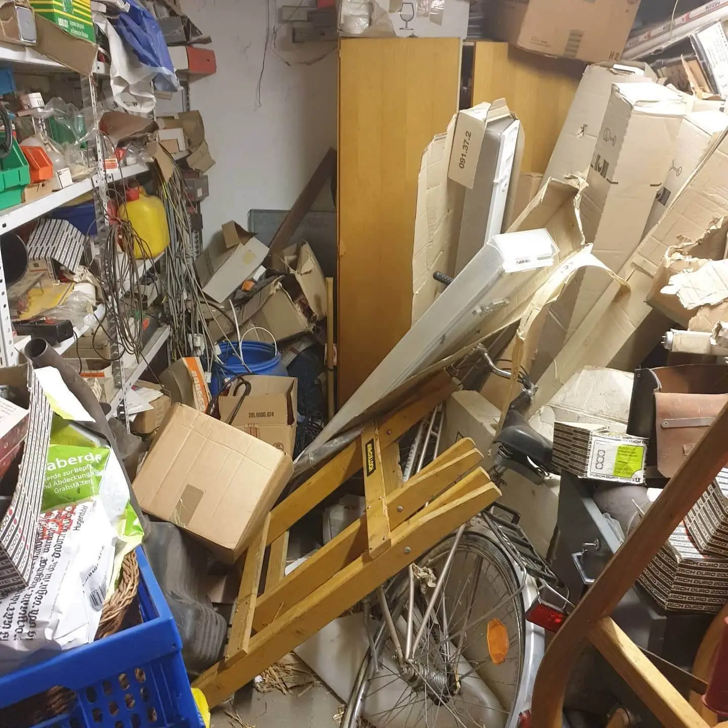 Garage vor der Räumung